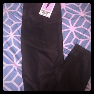 Black high-waisted skinny jeans